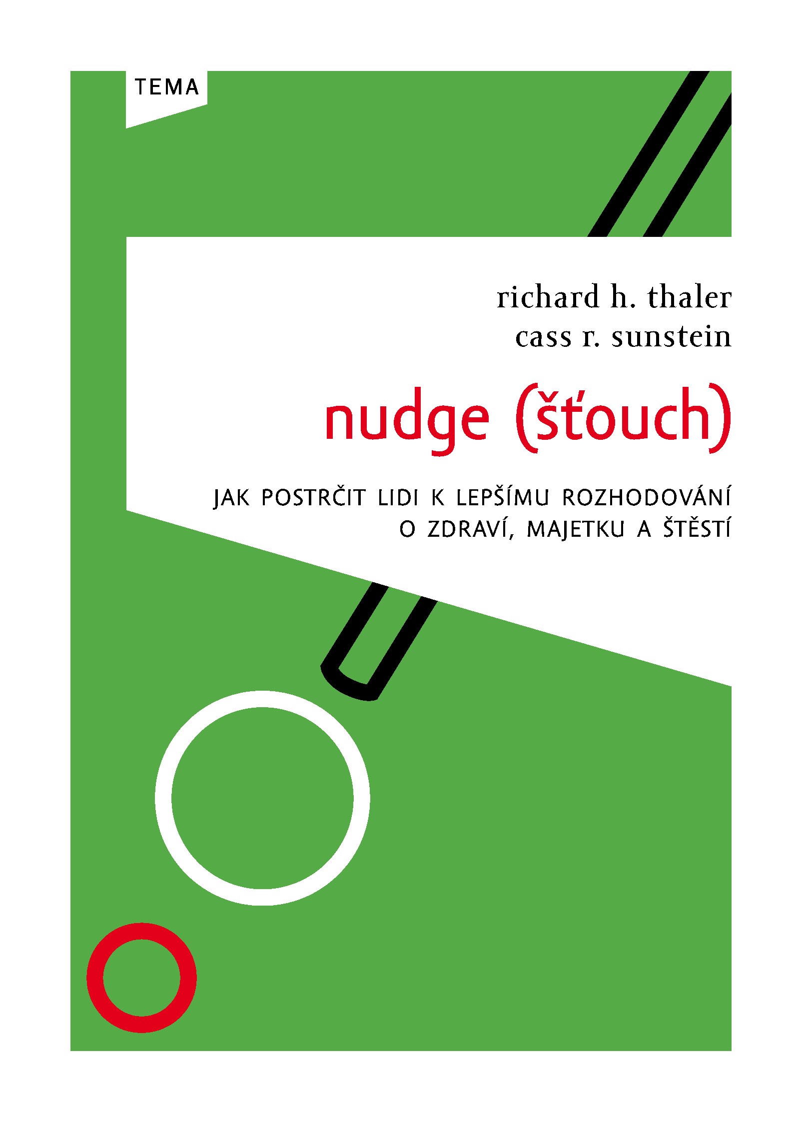 Nudge (Šťouch): Jak postrčiť lidi k lepšímu rozhodování o zdraví, majetku a štestí - Cass R. Sunstein – Richard Thaler, 2010